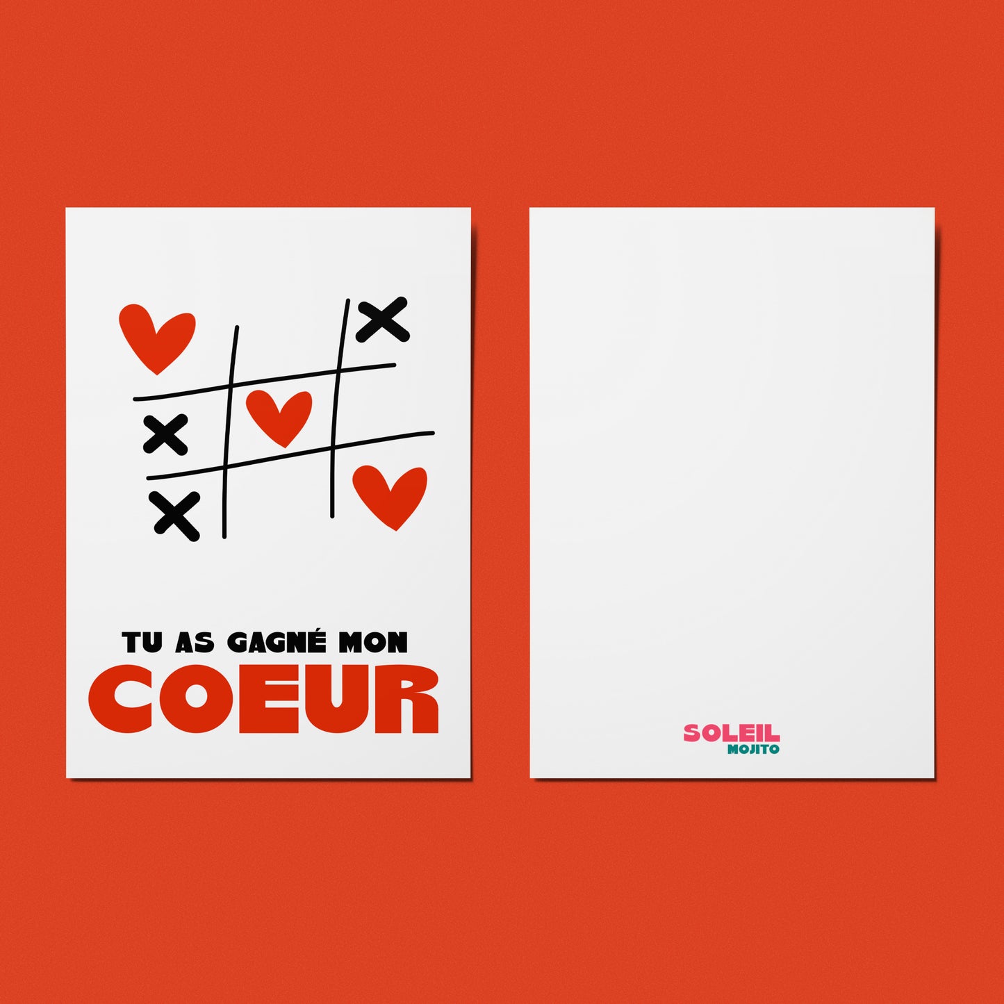 CARTE - TU AS GAGNÉ MON COEUR