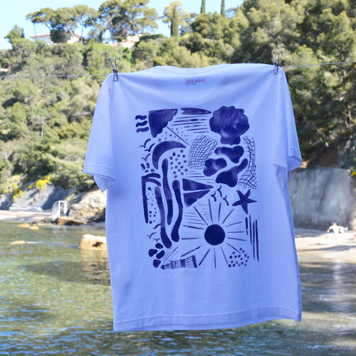T-SHIRT SOLEIL BLEU