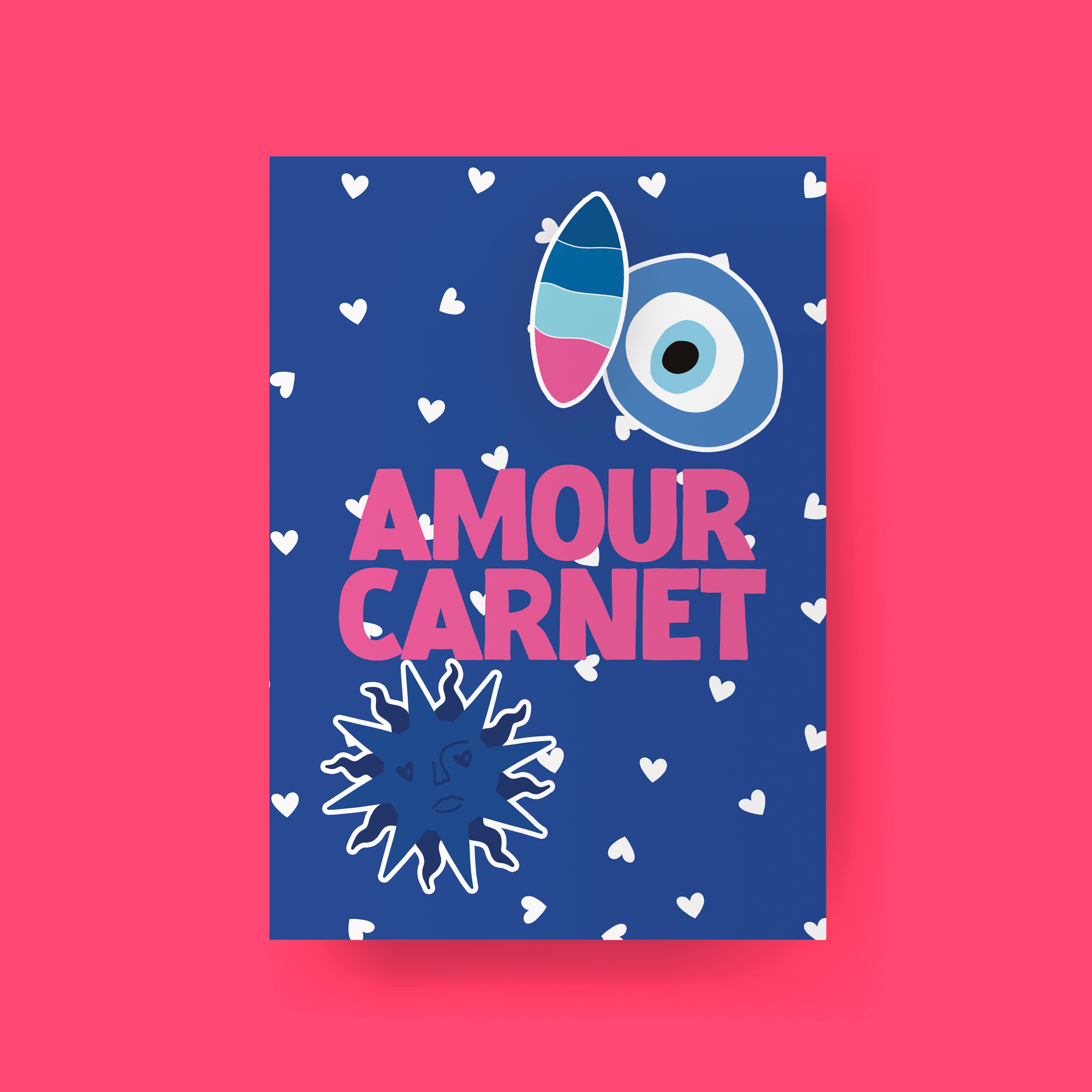 Amour carnet bleu