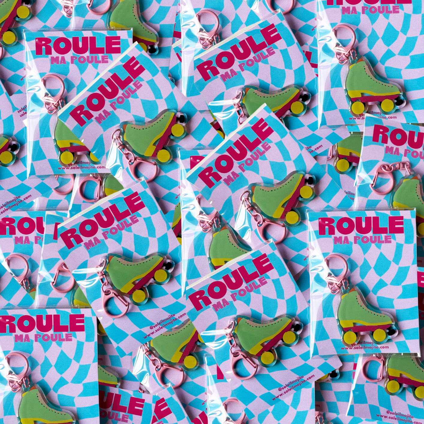 Porte-clés Roule ma poule