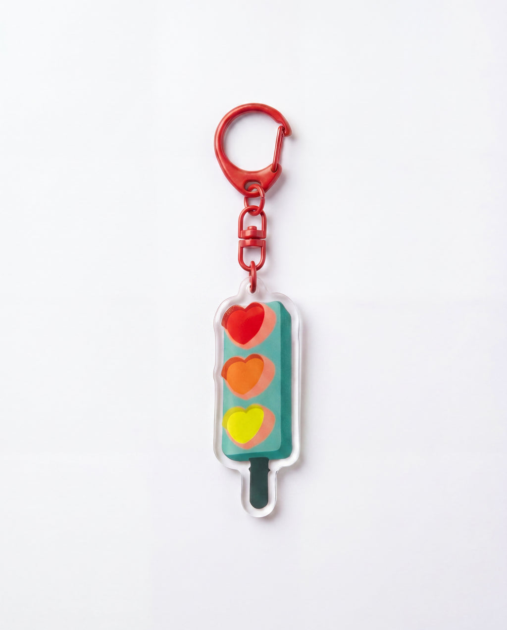 Porte-clés Coeur en feu
