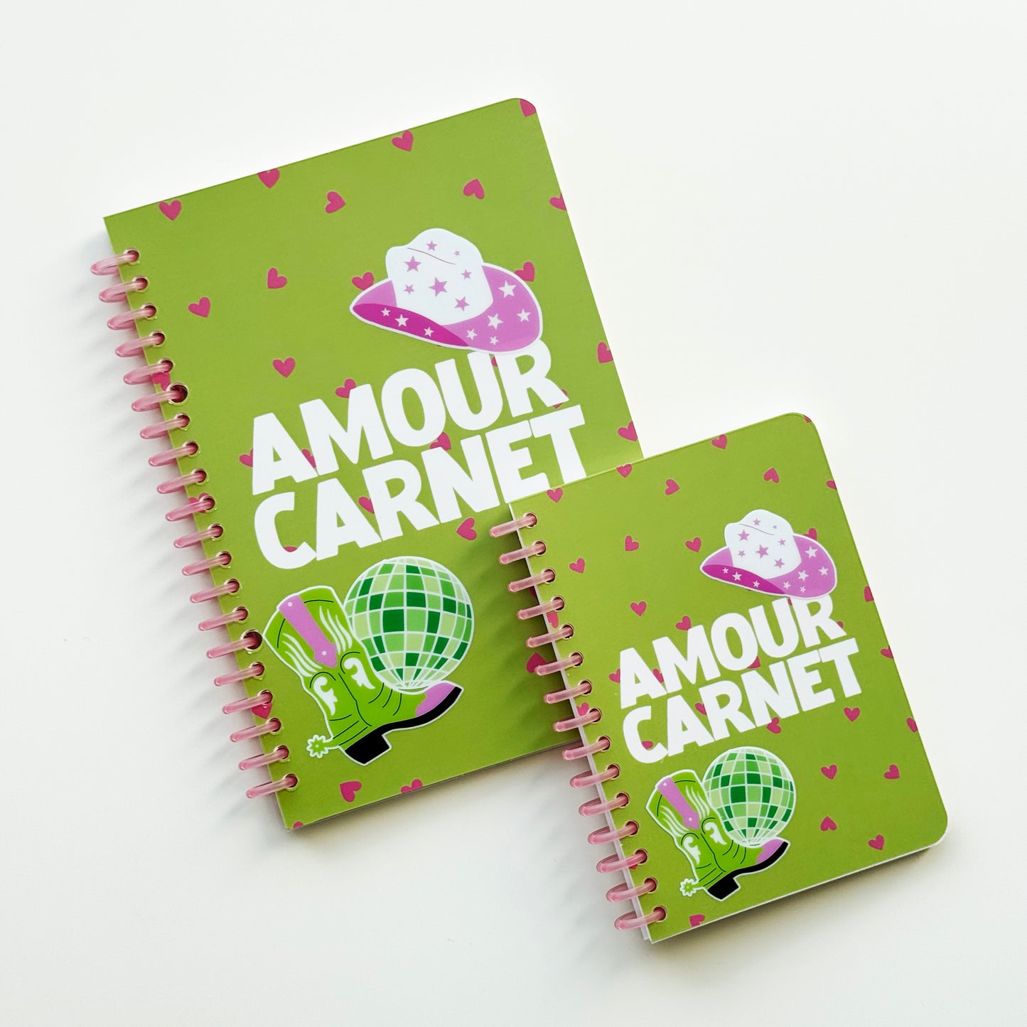 Amour carnet vert