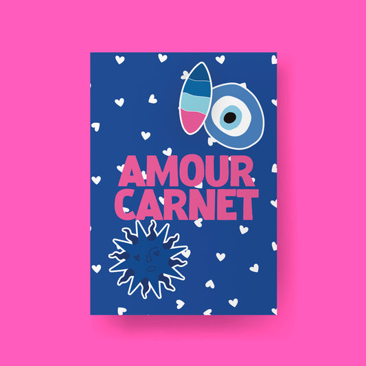 Amour carnet bleu