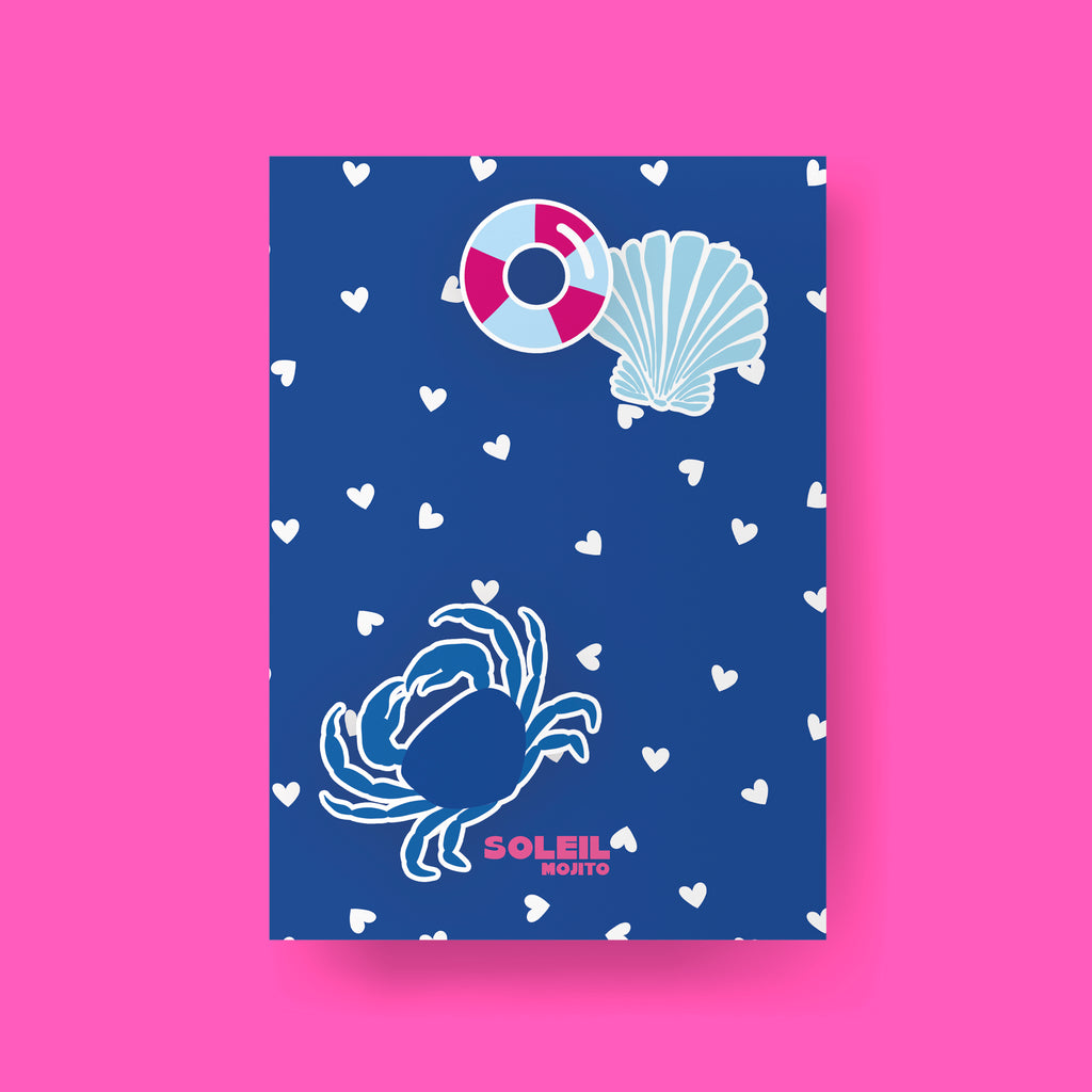 Amour carnet bleu