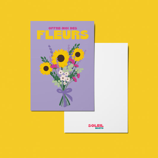 CARTE - OFFRE MOI DES FLEURS