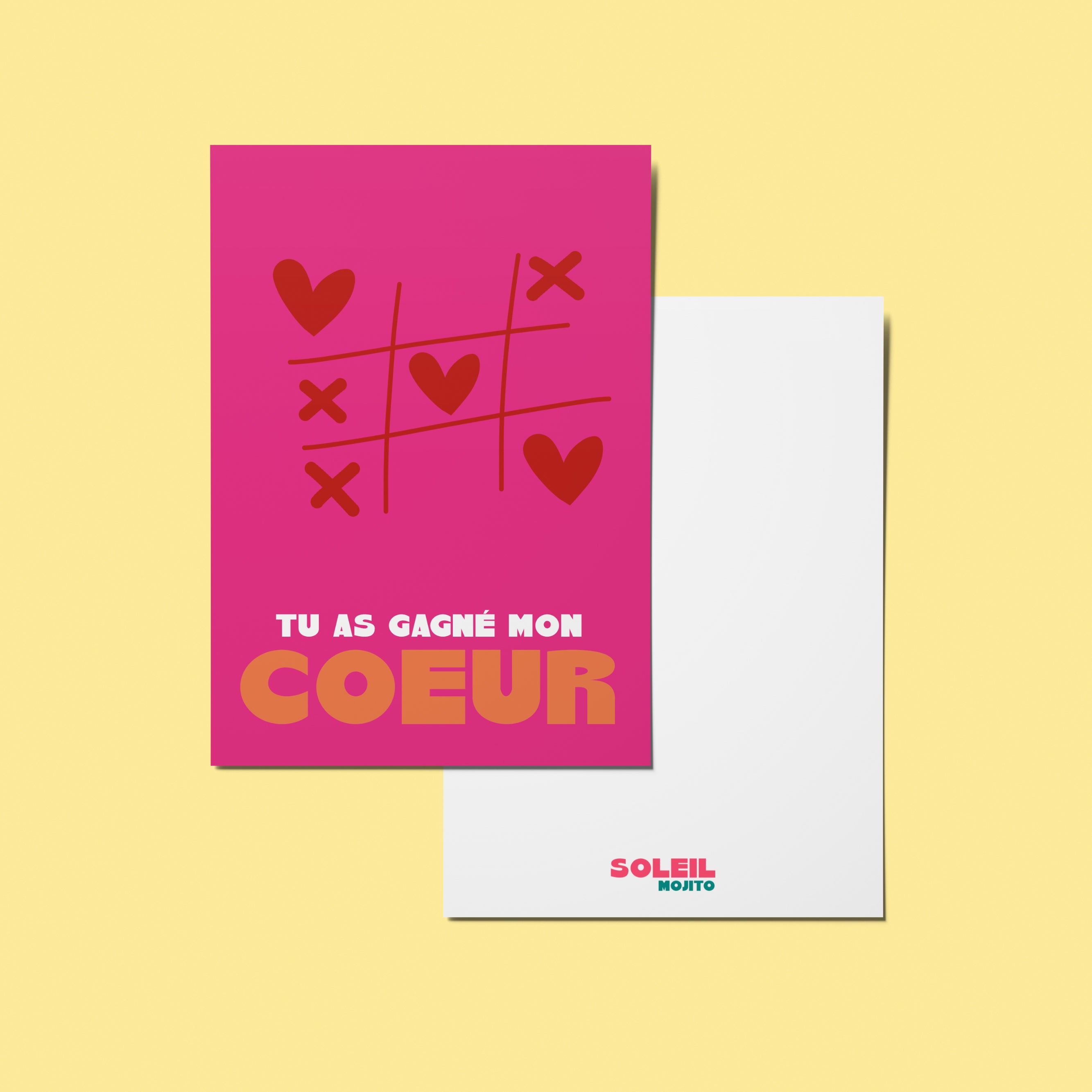 CARTE - TU AS GAGNÉ MON COEUR
