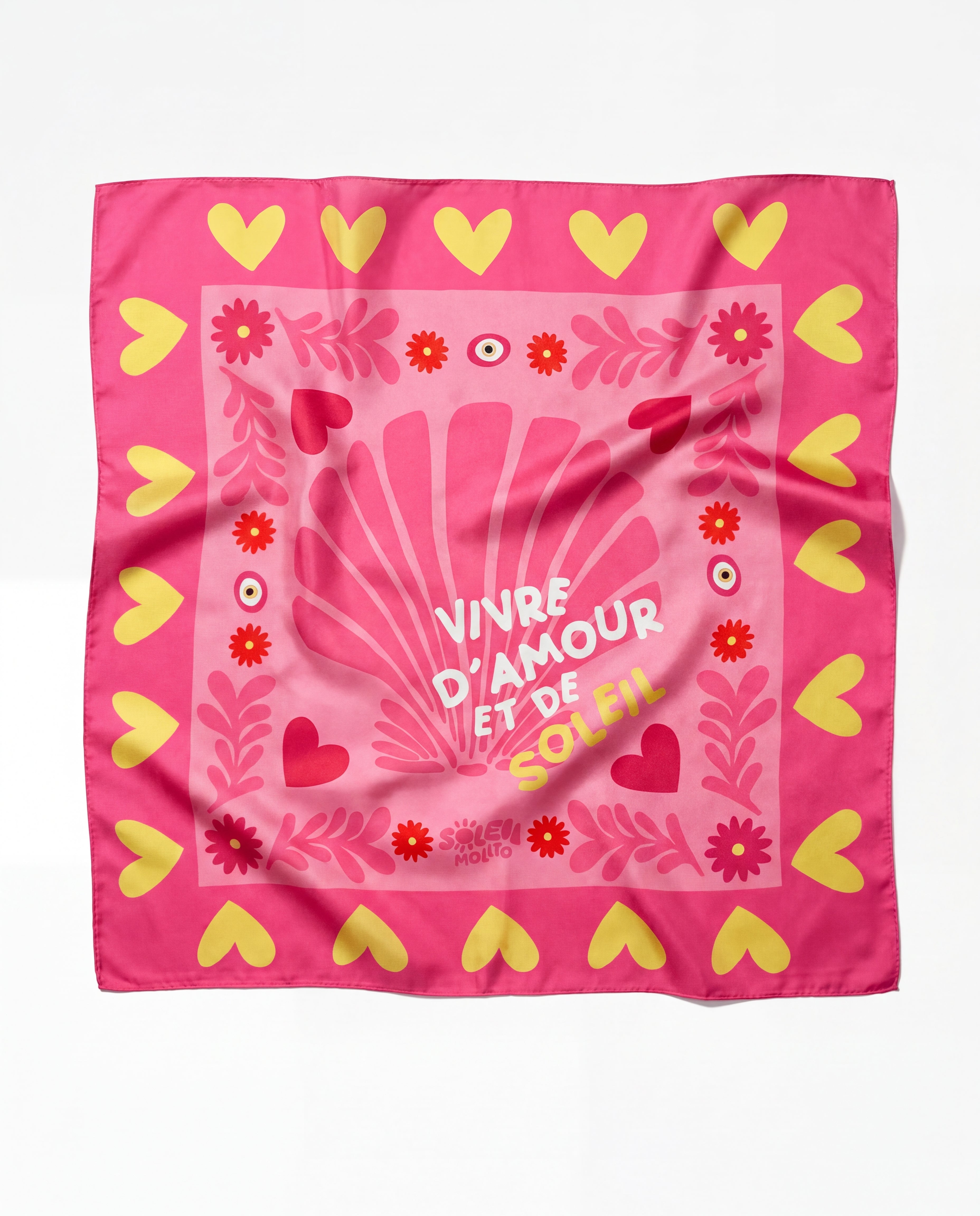 FOULARD - AMOUR ET SOLEIL