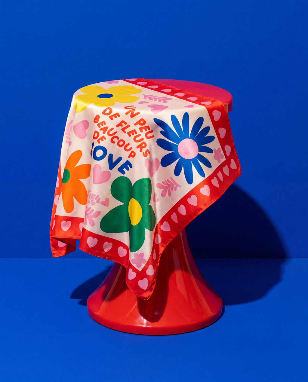 FOULARD - FLEURS ET LOVE