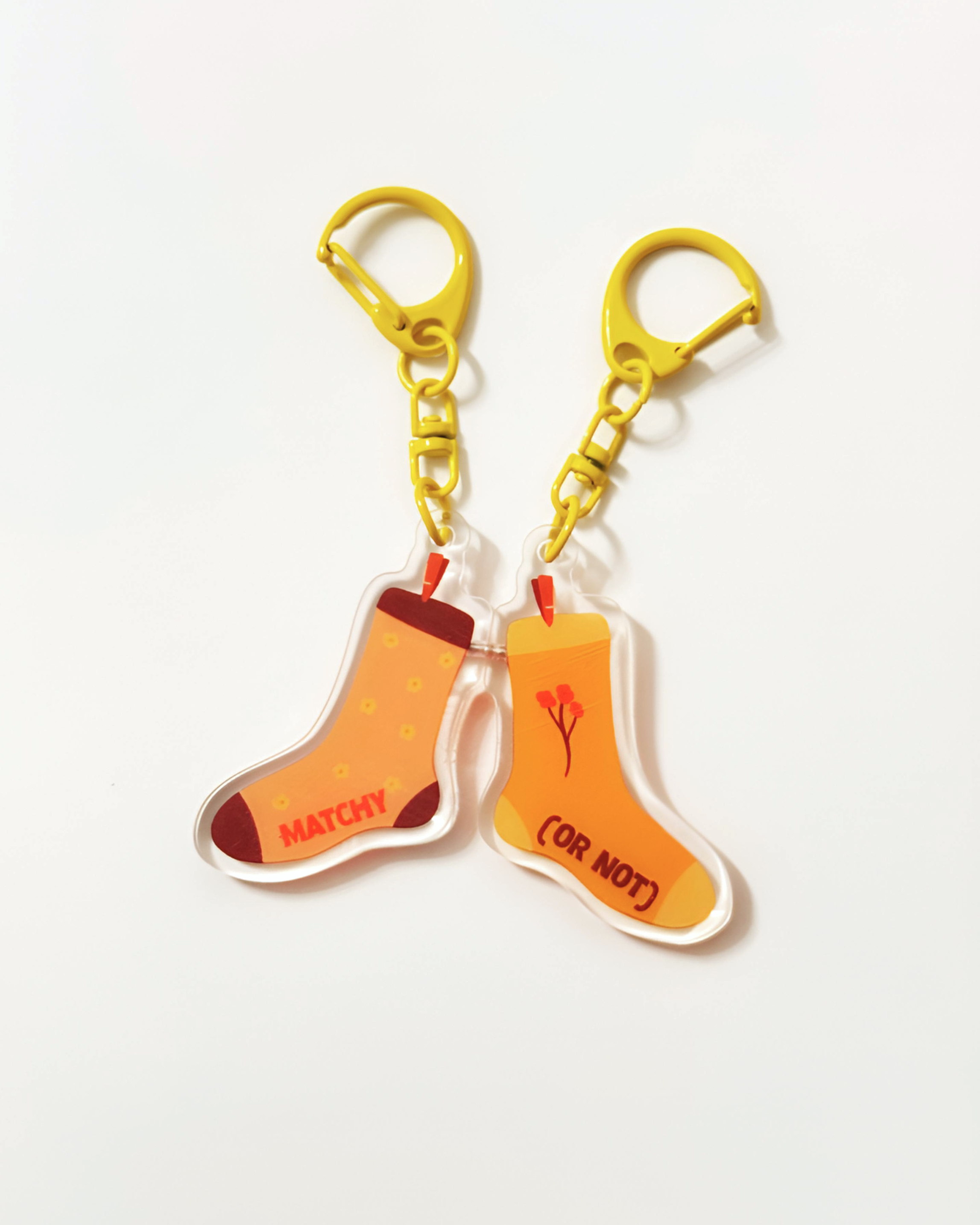 Porte-clés double chaussettes