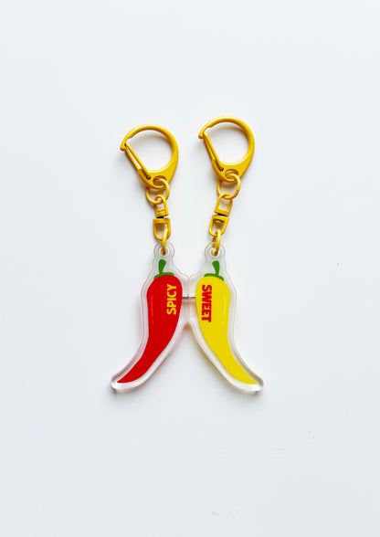 Porte-clés double Spicy or not